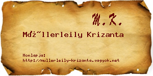 Müllerleily Krizanta névjegykártya